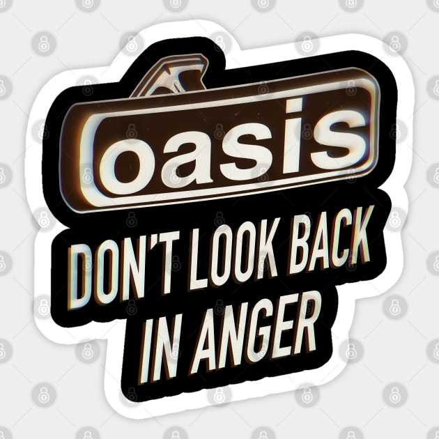 Don't look back in anger Sticker by Kaijester